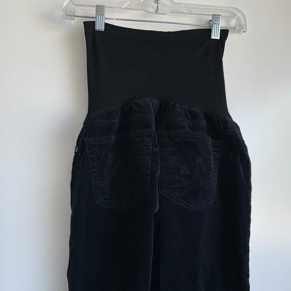 A Pea in the Pod Adriano Goldschmied Black Corduroy Pants Size 28R (Inseam 33") - Picture 5 of 12